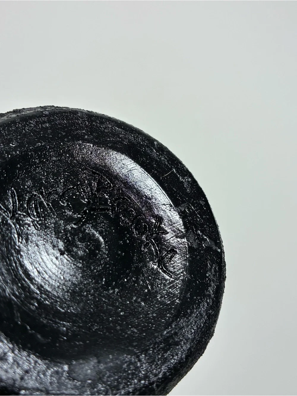 Handmade Repurposed Black Ceramic Cup Vase Textured Acrylic Painted Modern Decor